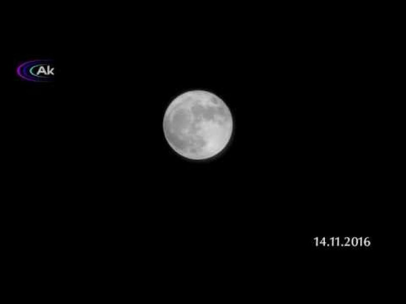 Η μαγευτική &quot;Πανσέληνος&quot; της 14.11.2016 όπως φάνηκε απο το Αγρίνιο (Βίντεο)