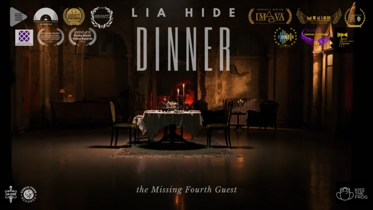 Dinner: το video clip της Lia Hide σαρώνει τα βραβεία σε Ευρώπη και Αμερική!