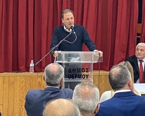 Ομιλία και περιοδεία του Σπήλιου Λιβανού στο Θέρμο