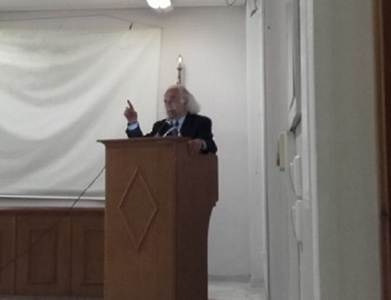 Ομιλία του π. Καθηγητή και Γραμματέα του Πανεπιστημίου Αθηνών Π. Κοντού στο Νεοχώρι