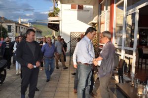 Την Τραγάνα, το Περιστέρι και την Παραβόλα επισκέφθηκε ο Γιώργος Παπαναστασίου