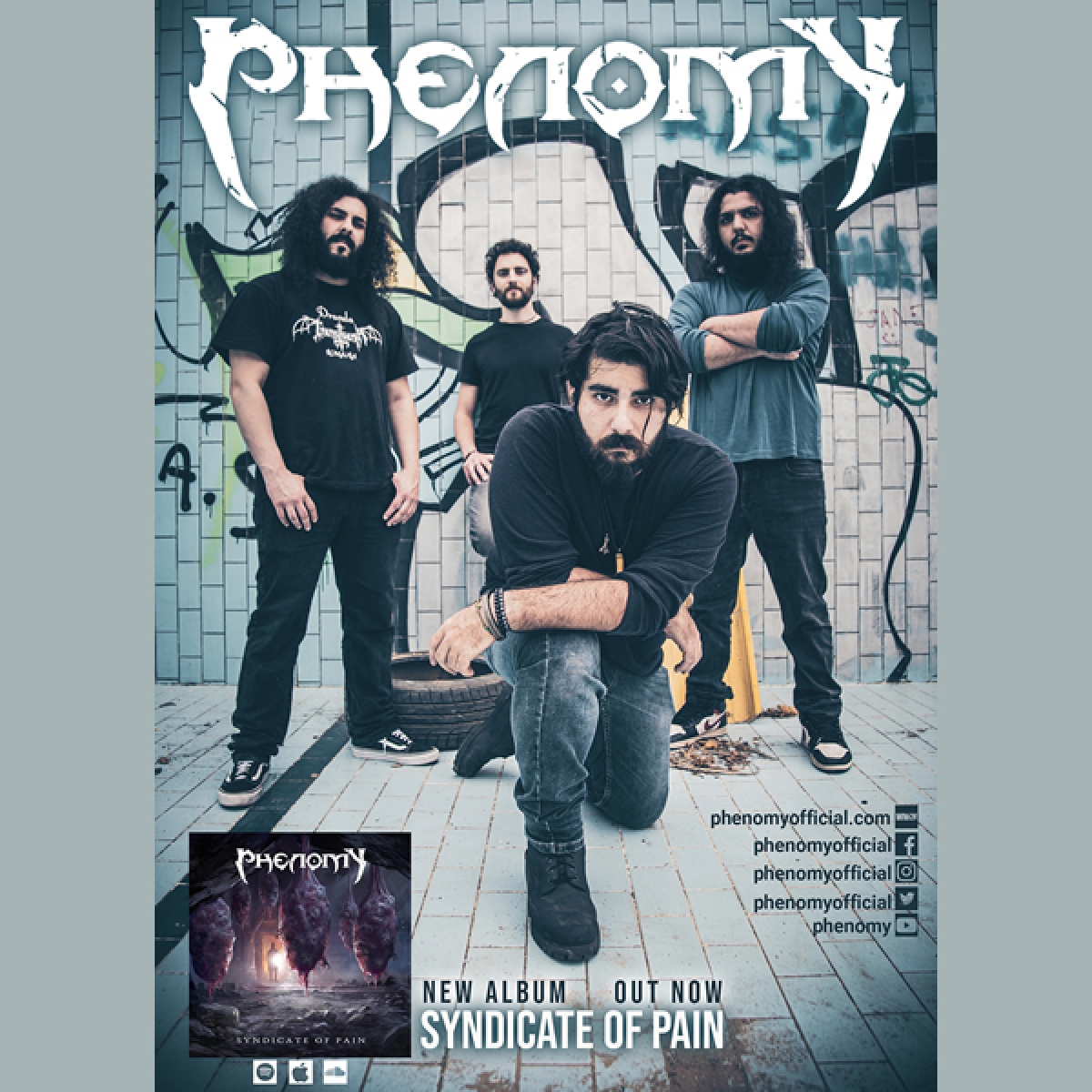 PHENOMY – single “The Mute, The Deaf, The Blind” από το άλμπουμ “Syndicate Of Pain”