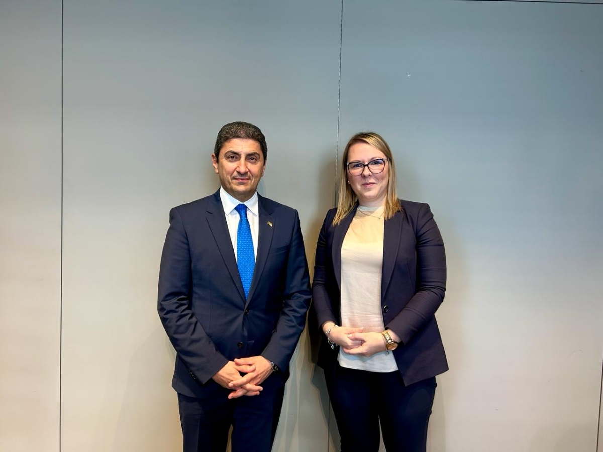 Συνάντηση, στην Λιουμπλιάνα, του ΥπΑΑΤ, Λευτέρη Αυγενάκη με την ομόλογό του, Mateja Čalušić