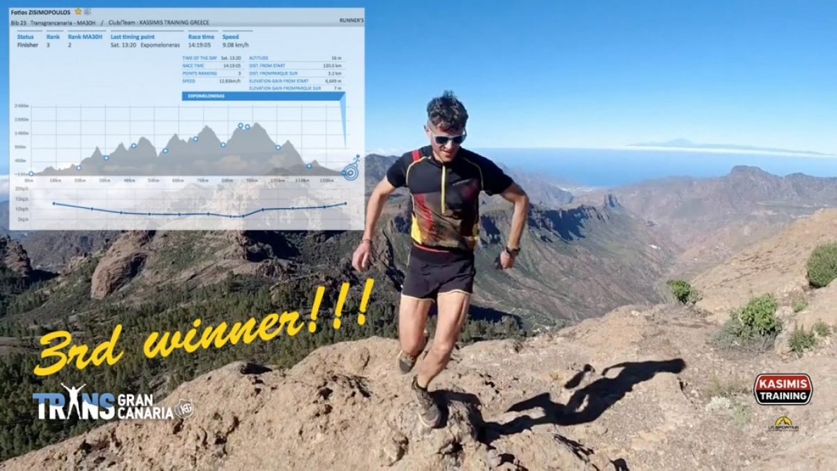 Εκπληκτικός ο Αγρινιώτης Φώτης Ζησιμόπουλος στον αγώνα ορεινού τρεξίματος στις Κανάριες Νήσους