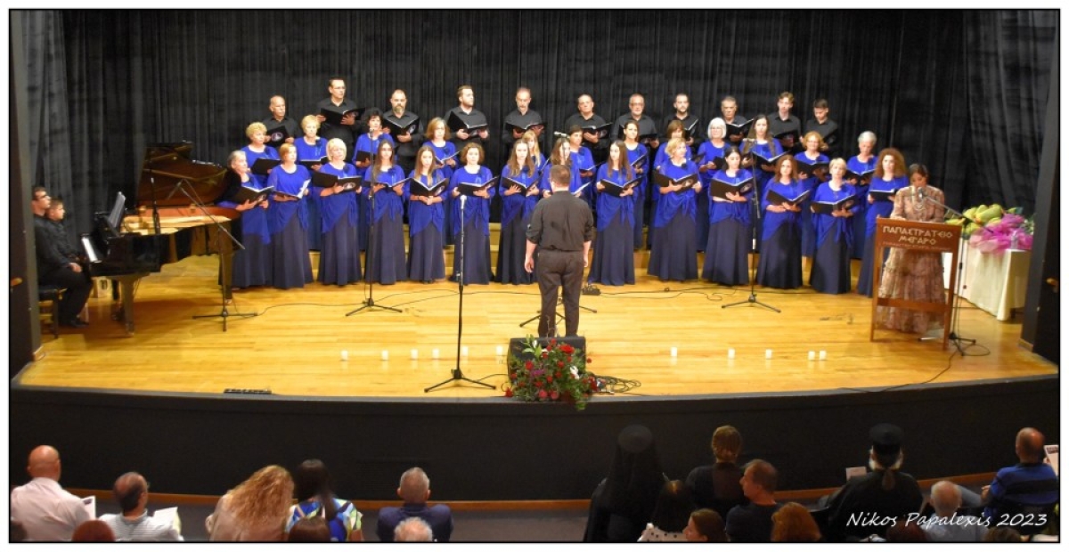 Τις καλύτερες εντυπώσεις άφησε η Χορωδία του Πνευματικού Κέντρου του Δήμου Ι.Π. Μεσολογγίου στην  Επετειακή Συνάντηση Χορωδιών