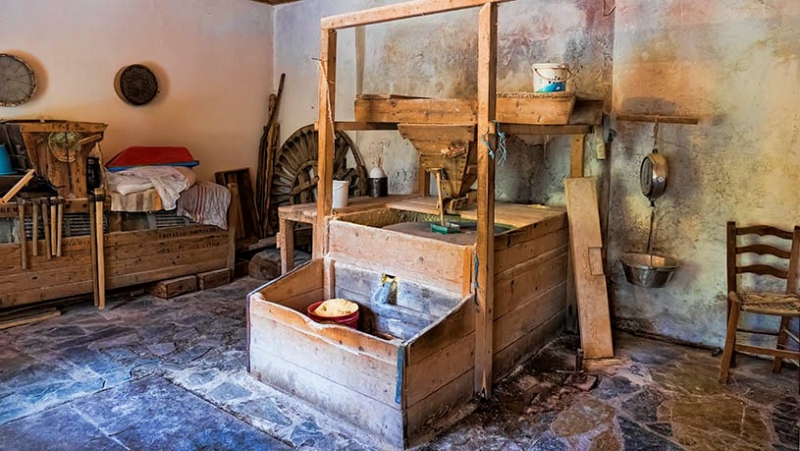 Νερόμυλος στην Φραγκίστα Ευρυτανίας (Βίντεο)